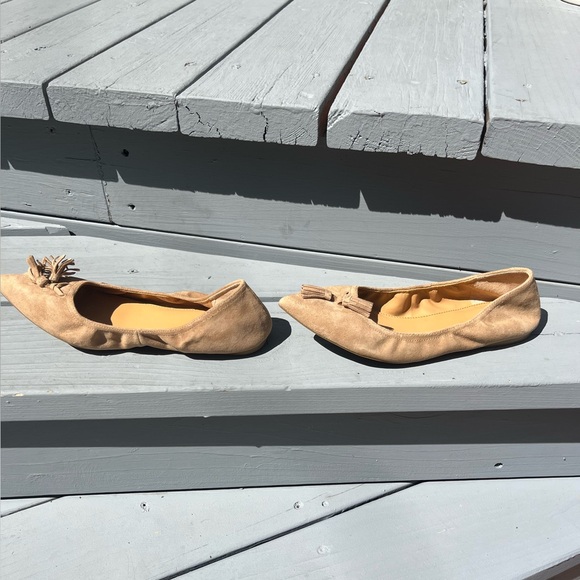 Jcrew Suede Lottie Tassel Flat Size 8 - Picture 5 of 7